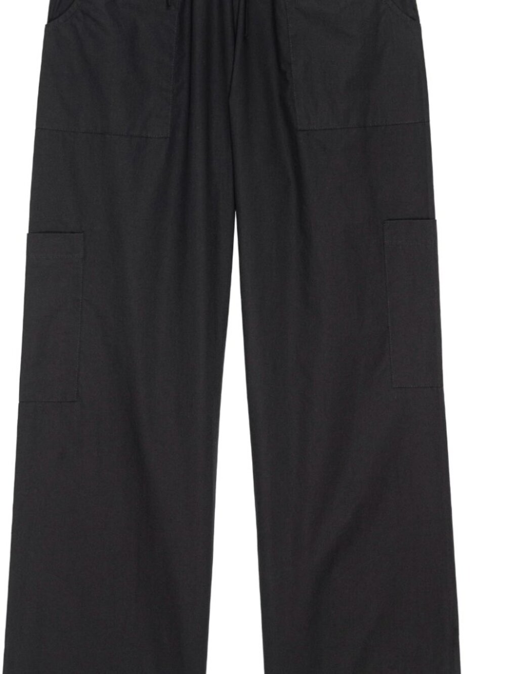 NWT: Donni The Pop Drawstring Cargo Pant Small Black - Picture 2 of 4
